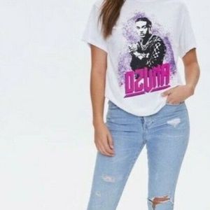 Forever 21 Women NWT Ozuna Singer Graphic Short Sleeve CrewNeck Tee S/M or M/L